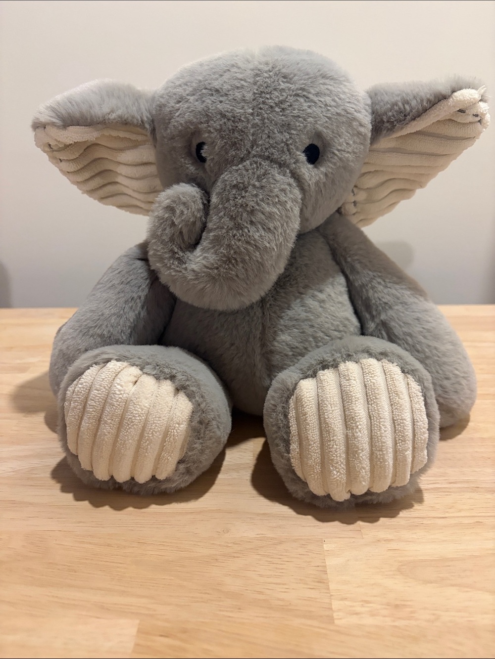 Gray Plush Elephant Decorative Stuffed Animal - Lambs Ivy NEW